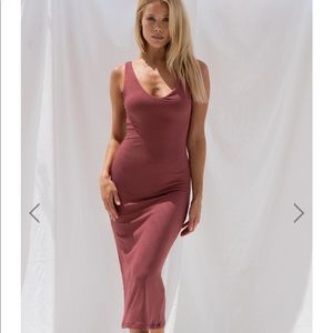 Skatie Mauve Midi Dress